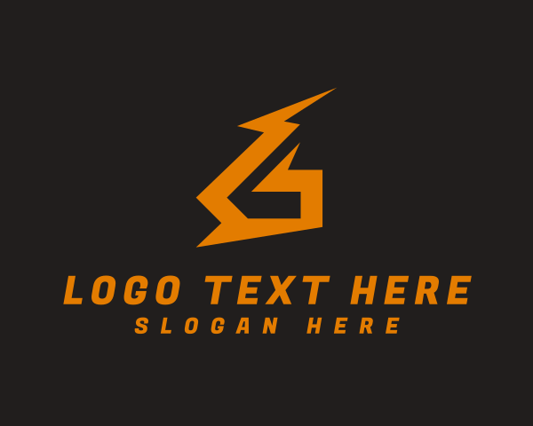 Electrical - Lightning Bolt Letter G logo design