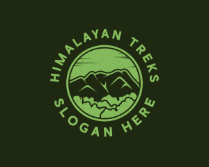 Forest Mountain Trees logo design