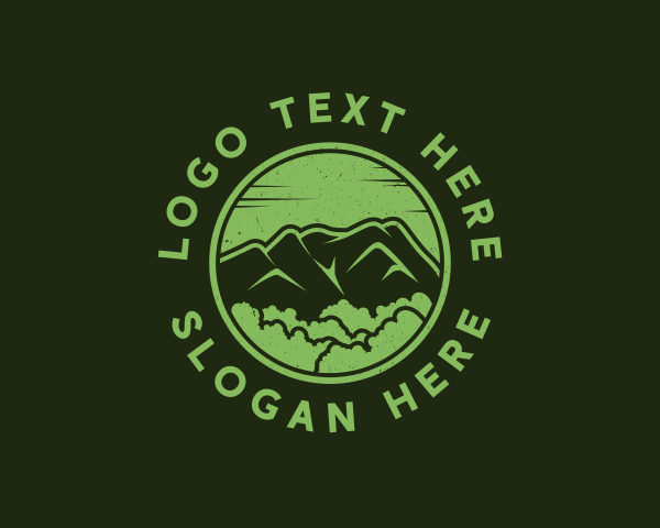 Tour - Forest Mountain Trees logo design