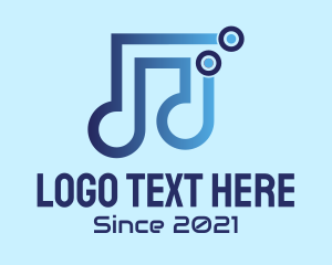 Electronic Music - Digital Music Streaming logo design