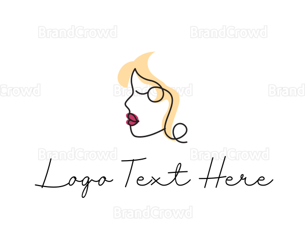 Elegant Woman Face Logo