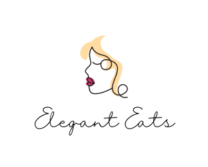 Elegant Woman Face logo design