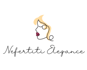 Elegant Woman Face logo design