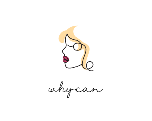 Fashion Channel - Elegant Woman Face logo design