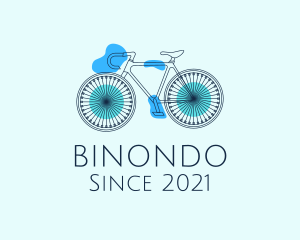 Bike Trail - Bike Cycling Outline logo design