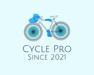 Biking - Bike Cycling Outline logo design
