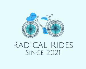 Bike Cycling Outline logo design