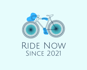 Bike Cycling Outline logo design