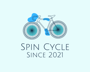 Bike Cycling Outline logo design