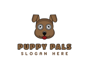 Cartoon Puppy Dog logo design