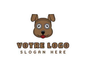 Cartoon - Cartoon Puppy Dog logo design