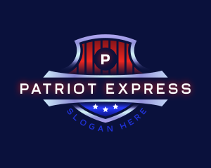 America - America Patriotic Shield logo design