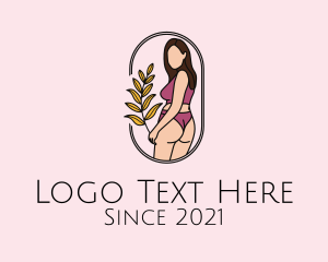 Female - Female Underwear Model logo design