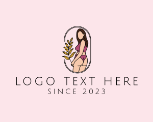 Model - Female Underwear Model logo design
