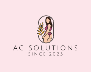 Female Underwear Model logo design