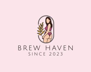 Female Underwear Model logo design