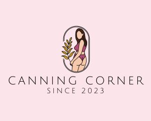 Female Underwear Model logo design