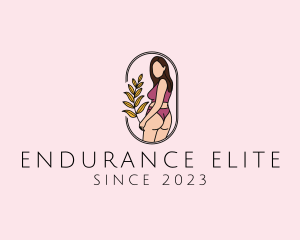 Female Underwear Model logo design