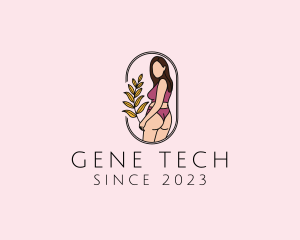 Female Underwear Model logo design