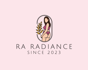 Female Underwear Model logo design