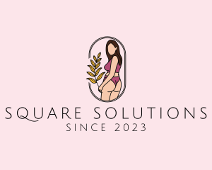 Female Underwear Model logo design