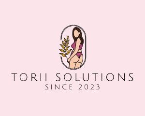 Female Underwear Model logo design