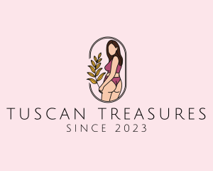 Female Underwear Model logo design