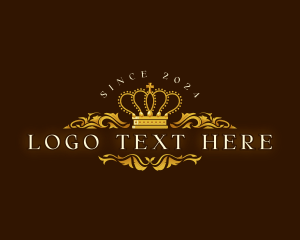 High End - Ornament Royalty Crown logo design