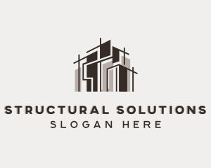 Structure Building Architect logo design