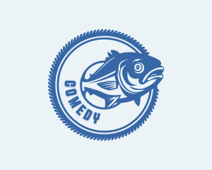 Fisherman Seafood Fishery Logo