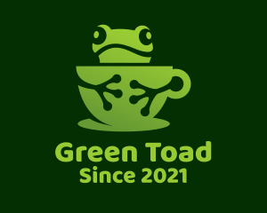 Toad - Green Frog Cafe logo design
