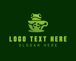 Frog - Green Frog Cafe logo design