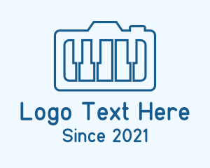 Simple - Simple Camera Piano logo design