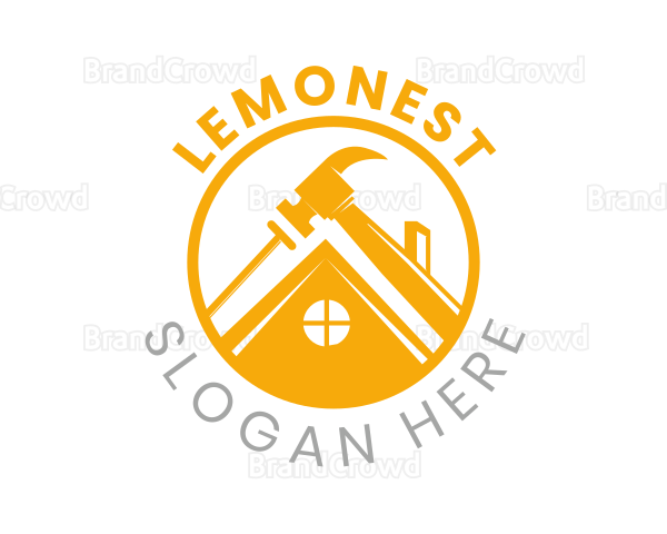 Home Building Tools Emblem Logo