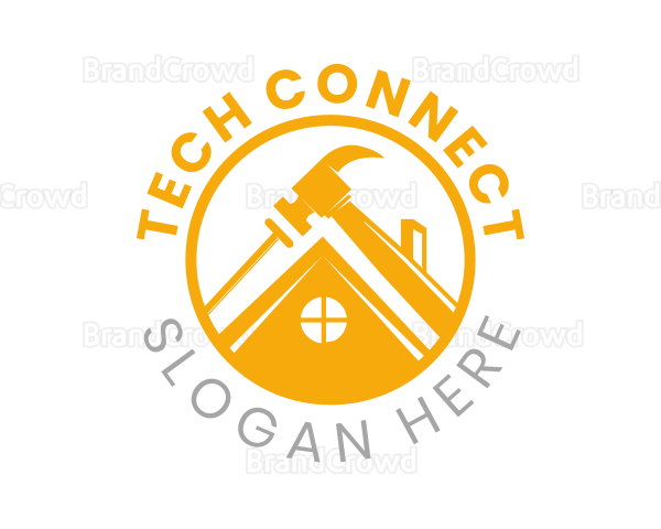 Home Building Tools Emblem Logo