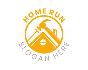 Home Building Tools Emblem logo design