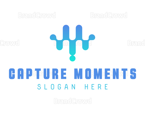 Modern Sound Wave Beat Logo