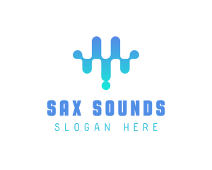 Modern Sound Wave Beat logo design