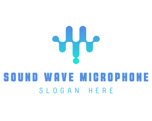 Modern Sound Wave Beat logo design