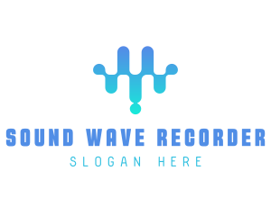 Modern Sound Wave Beat logo design