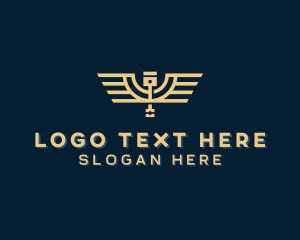 Wings - Mechanical Piston Wings logo design