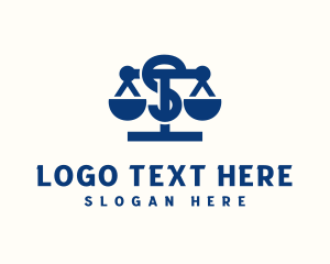 Legal Justice Letter S Logo