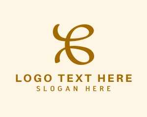 Gold - Premium Loop Letter C Business logo design