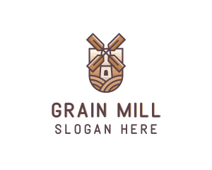 Windmill Flour Mill logo design