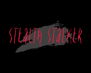 Creepy Red Wordmark logo design