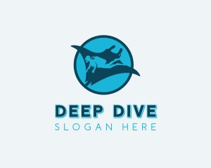 Stingray Scuba Diving logo design