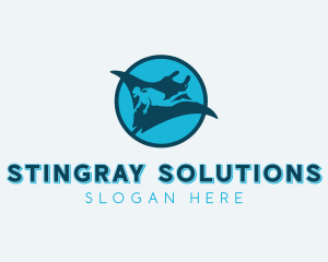 Stingray Scuba Diving logo design