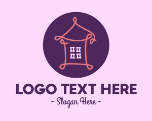 Art Store - Home Thread Monoline logo design