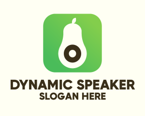 Speaker - Avocado Nutrition App logo design