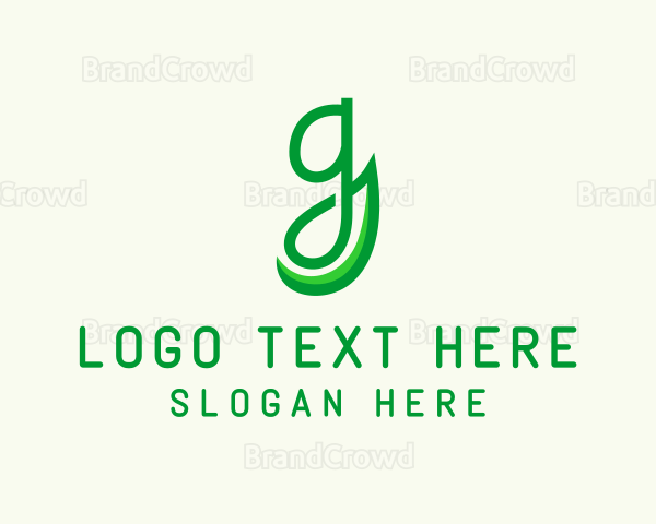 Herb Gardening Letter G Logo